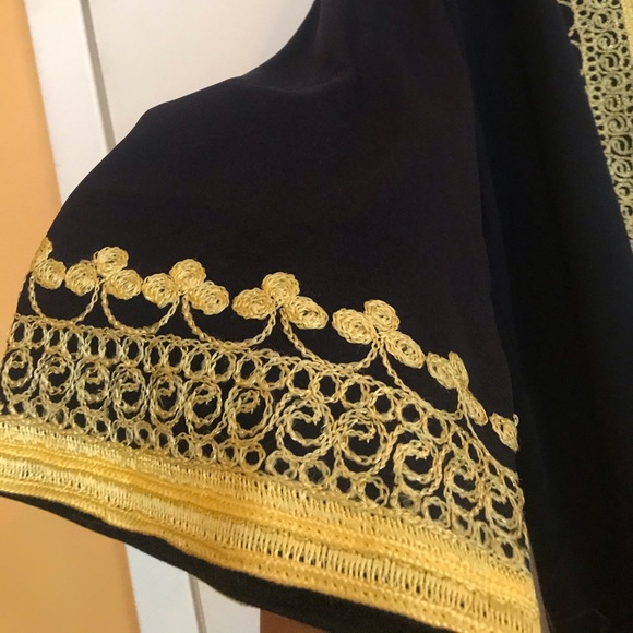 Custom ♥️Gorgeous Moroccan Navy x Gold Caftan - Picture 9 of 10